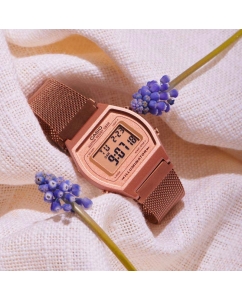 Купить Японские наручные часы Casio Vintage B640WMR-5AEF с хронографом  в E-mobi