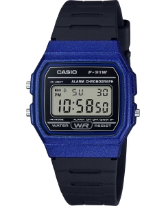 Купить Японские наручные часы Casio Illuminator F-91WM-2A с хронографом в E-mobi