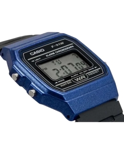 Купить Японские наручные часы Casio Illuminator F-91WM-2A с хронографом  в E-mobi