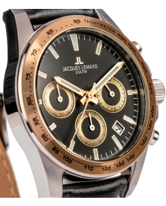 Купить Наручные часы Jacques Lemans 1-1877D с хронографом  в E-mobi