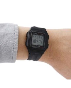 Купить Японские наручные часы Casio Illuminator F-201WA-1A с хронографом  в E-mobi