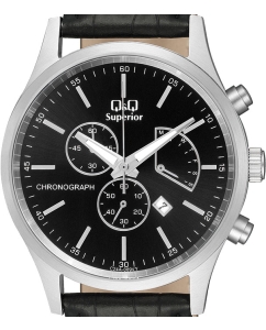 Купить Японские наручные часы Q&amp;Q C24A-009VY с хронографом  в E-mobi