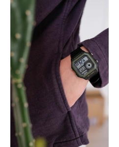 Купить Японские наручные часы Casio Illuminator AE-1200WHB-1B с хронографом  в E-mobi