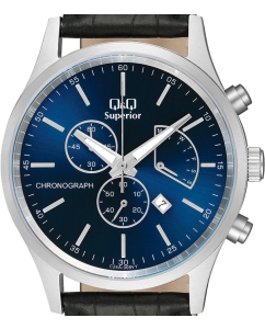 Купить Японские наручные часы Q&amp;Q C24A-008VY с хронографом  в E-mobi