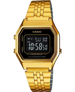 Купить Японские наручные часы Casio Vintage LA680WGA-1B-ucenka с хронографом в E-mobi
