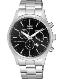 Купить Японские наручные часы Q&Q C24A-003VY с хронографом в E-mobi