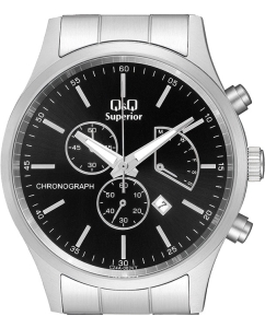Купить Японские наручные часы Q&amp;Q C24A-003VY с хронографом  в E-mobi