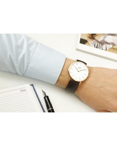 Купить Наручные часы Daniel Wellington Classic 40 York RG White  в E-mobi