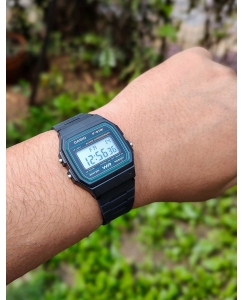 Купить Японские наручные часы Casio Illuminator F-91W-3 с хронографом  в E-mobi