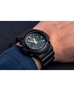 Купить Японские наручные часы Casio G-SHOCK GAW-100B-1A с хронографом  в E-mobi