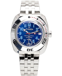 Купить Российские механические наручные часы Восток Амфибия 710382 в E-mobi