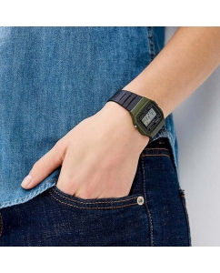 Купить Японские наручные часы Casio Illuminator F-91WM-3A с хронографом  в E-mobi