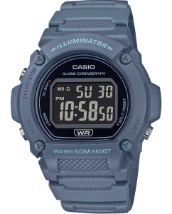 Купить Японские наручные часы Casio Collection W-219HC-2B с хронографом в E-mobi
