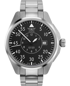 Купить Швейцарские механические наручные часы Aviator V.3.39.0.340.5 в E-mobi