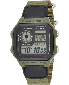 Купить Японские наручные часы Casio Illuminator AE-1200WHB-3B с хронографом в E-mobi