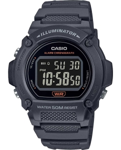 Купить Японские наручные часы Casio Collection W-219H-8BVEF с хронографом в E-mobi