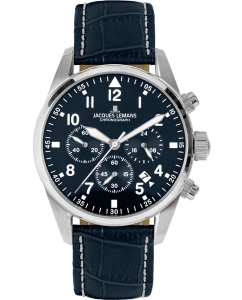 Купить Наручные часы Jacques Lemans 42-2B с хронографом в E-mobi