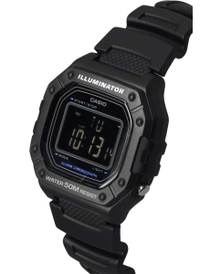 Купить Японские наручные часы Casio Collection W-218H-1B с хронографом  в E-mobi
