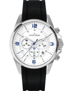 Купить Наручные часы Jacques Lemans 1-2118B с хронографом в E-mobi
