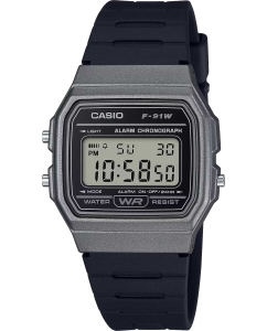 Купить Японские наручные часы Casio Illuminator F-91WM-1B с хронографом в E-mobi