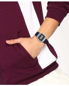 Купить Японские наручные часы Casio Illuminator F-91WM-1B с хронографом  в E-mobi