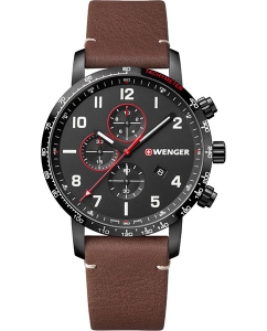 Купить Швейцарские наручные часы Wenger 01.1543.107 с хронографом в E-mobi