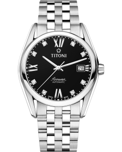 Купить Швейцарские механические наручные часы Titoni 83909-S-354 в E-mobi