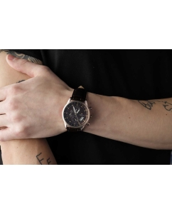 Купить Российские золотые наручные часы NIKA 1246.0.1.62A с хронографом  в E-mobi