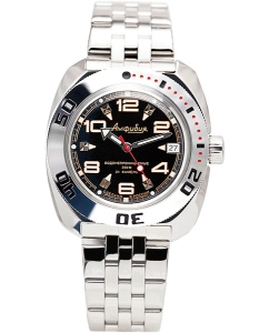 Купить Российские механические наручные часы Восток Амфибия 710335 в E-mobi