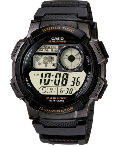 Купить Японские наручные часы Casio Illuminator AE-1000W-1A с хронографом в E-mobi