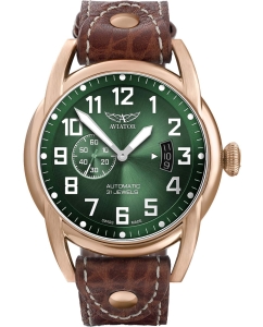 Купить Швейцарские механические наручные часы Aviator V.3.18.2.311.4 в E-mobi
