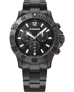 Купить Швейцарские наручные часы Wenger 01.0643.121 с хронографом в E-mobi