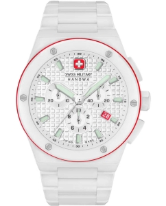 Купить Швейцарские керамические наручные часы Swiss Military Hanowa SMWGI0002284 с хронографом в E-mobi