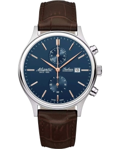 Купить Швейцарские наручные часы Atlantic 64452.41.51R с хронографом в E-mobi