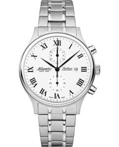 Купить Швейцарские наручные часы Atlantic 64457.41.18 с хронографом в E-mobi