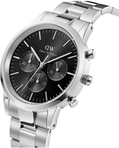 Купить Наручные часы Daniel Wellington Iconic Chronograph 42 Link S Onyx  в E-mobi