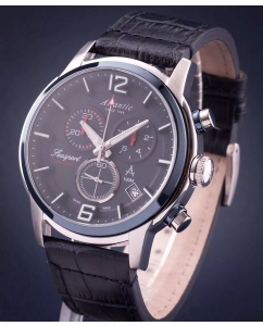 Купить Швейцарские наручные часы Atlantic 87461.47.55 с хронографом  в E-mobi