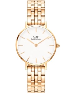 Купить Наручные часы Daniel Wellington Petite 28 5-Link G White в E-mobi