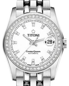 Купить Швейцарские механические наручные часы Titoni 729-S-DB-307  в E-mobi