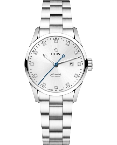 Купить Швейцарские механические наручные часы Titoni 23743-S-581 в E-mobi