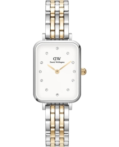 Купить Наручные часы Daniel Wellington Quadro Lumine 20x26 5-Link G/S White в E-mobi