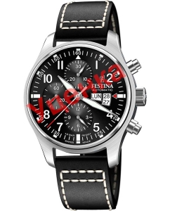 Купить Швейцарские механические наручные часы Festina F20150/6-ucenka с хронографом  в E-mobi