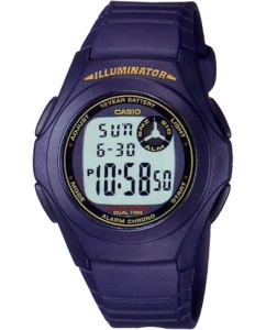 Купить Японские наручные часы Casio Illuminator F-200W-2B с хронографом в E-mobi