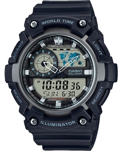 Купить Японские наручные часы Casio Collection AEQ-200W-1A с хронографом в E-mobi