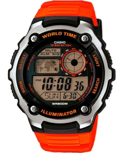 Купить Японские наручные часы Casio Illuminator AE-2100W-4A с хронографом в E-mobi