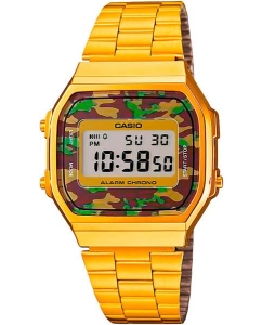 Купить Японские наручные часы Casio Vintage A-168WEGC-3E-ucenka с хронографом в E-mobi
