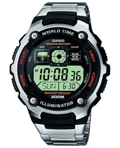 Купить Японские наручные часы Casio Illuminator AE-2000WD-1A с хронографом в E-mobi