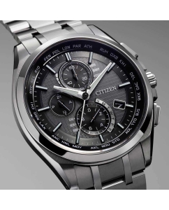 Купить Японские титановые наручные часы Citizen AT8040-57E с хронографом  в E-mobi
