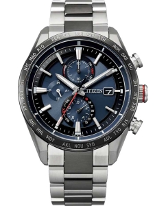 Купить Японские титановые наручные часы Citizen AT8186-51L с хронографом в E-mobi