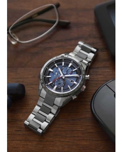 Купить Японские титановые наручные часы Citizen AT8186-51L с хронографом  в E-mobi